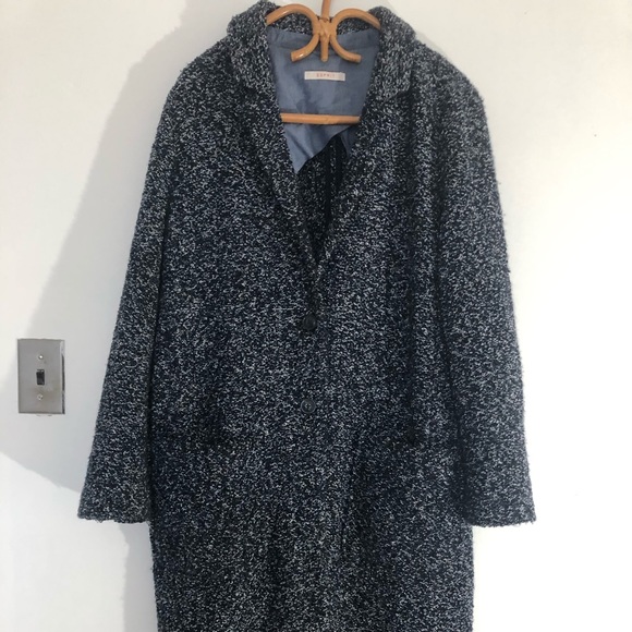 Navy bouclée jacket Esprit - Picture 1 of 5